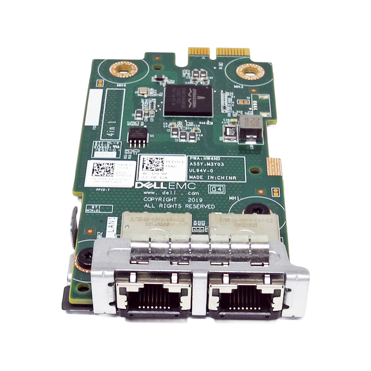 Dell EMC 1GbE LoM Card 2 Port RJ-45 Netzwerkkarte 0M3Y03 R6525 R7525 NEW Dell EMC 1GbE LoM Card 2 Port RJ-45 Netzwerkkarte 0M3Y03 R6525 R7525 NEW
