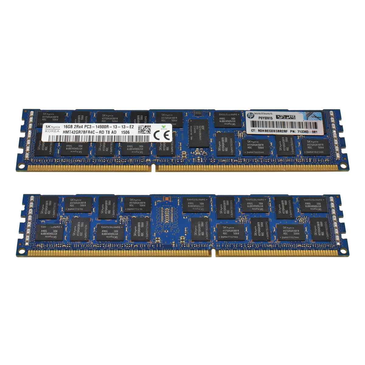 256GB HP SkHynix 16x16 GB PC3-14900R 2Rx4 RAM REG ECC DDR3 HMT42GR7BFR4C-RD 712383-081 715274-001