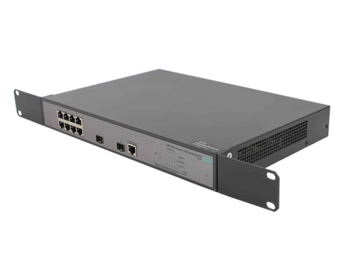 HP 1920-8G-PoE+ JG921A 8-Port RJ-45 PoE+ GE Switch 2x SFP +Rack Ears