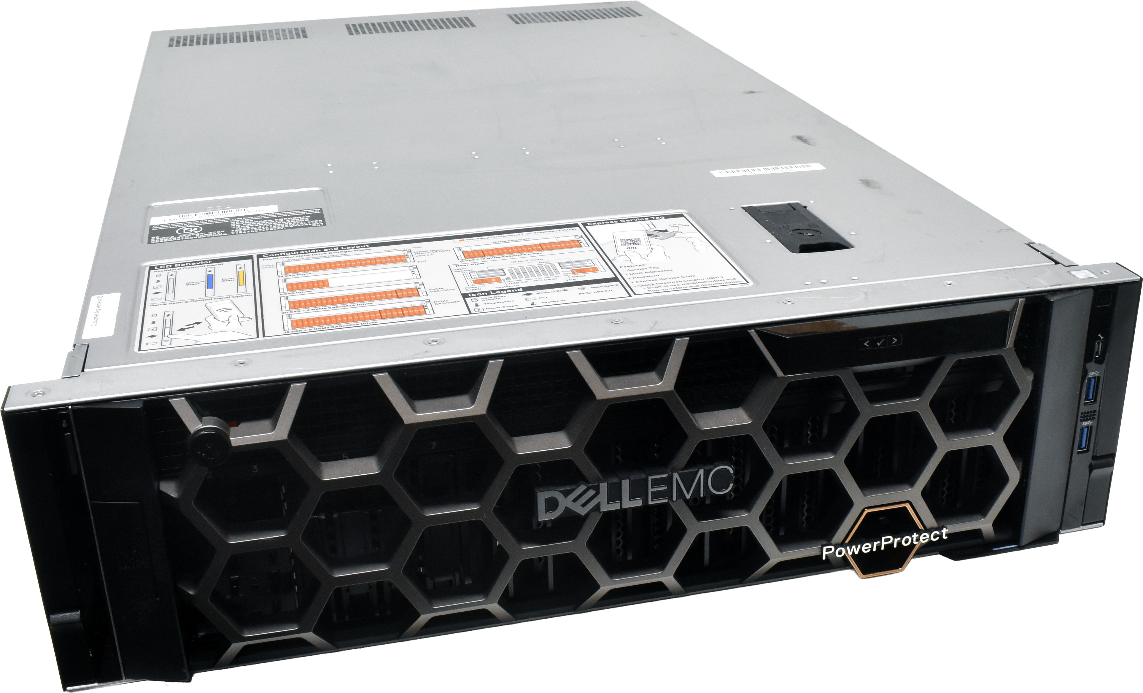 Dell EMC PowerProtect DD9900 System 0 CPU 0RAM 4x FCLGA3647 Calypso Controller