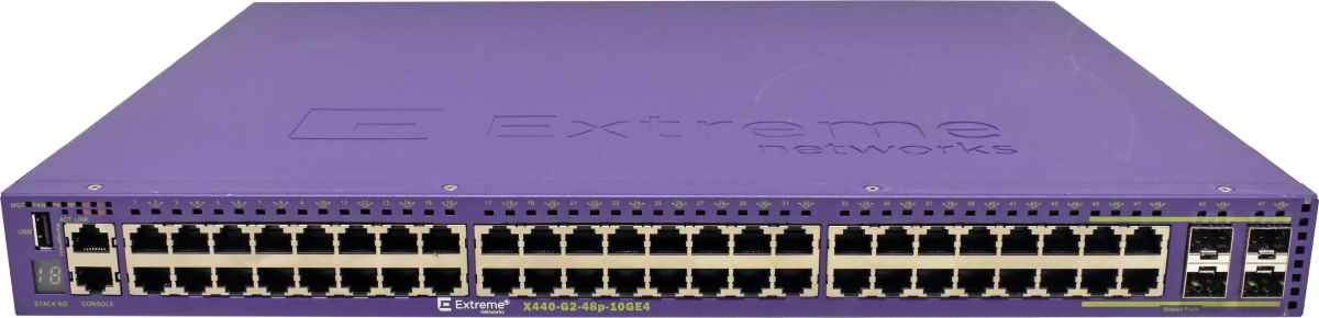 Extreme Networks Summit X440-G2-48p-10GE4 16535 48-Port RJ-45 PoE+ GE Switch 2x10G RJ-45 4xSFP 4xSFP+