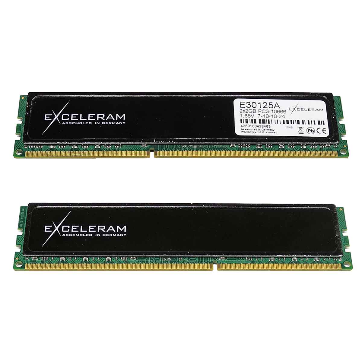EXCELERAM 4 GB (2x2GB) 240-pin Memory Kit Black Sark DDR3 1333 MHz E30125A EXCELERAM 4 GB (2x2GB) 240-pin Memory Kit Black Sark DDR3 1333 MHz E30125A