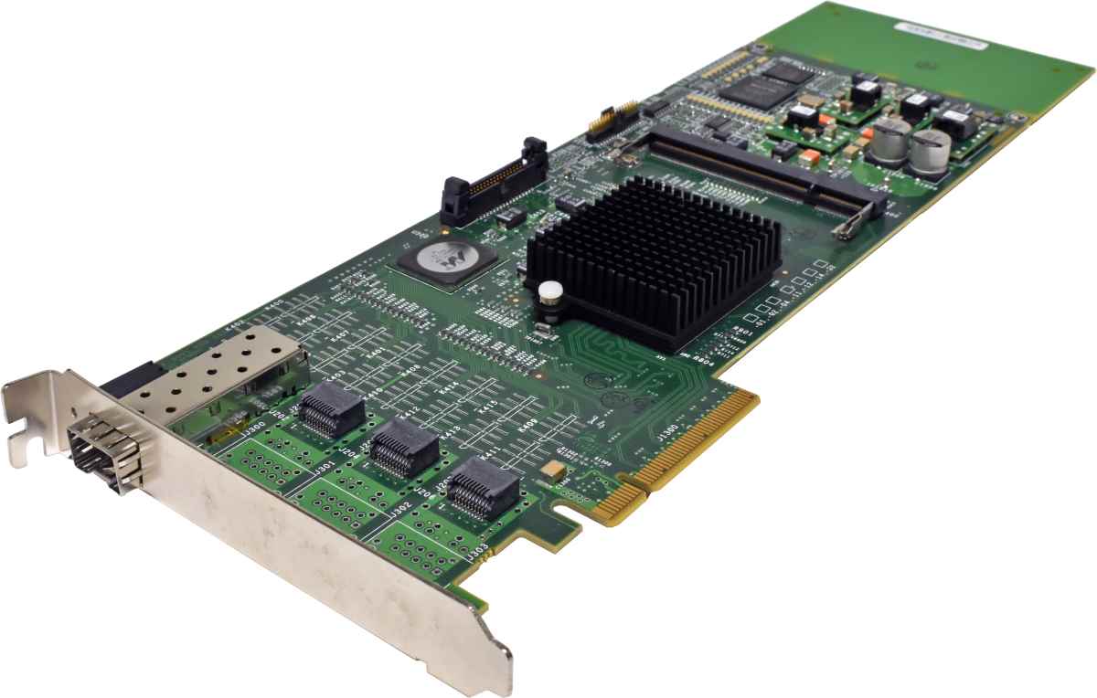 Fluke SNIDELY-3001 REV 005 PCIe x8 Single-Port SFP Gigabit Ethernet Network Card + Mini GBIC