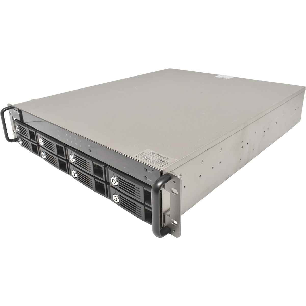 QNAP TS-809U 8-Bay NAS Server C2D 2.8GHz 2GB DDR2 RAM no HDDs Rack Ears