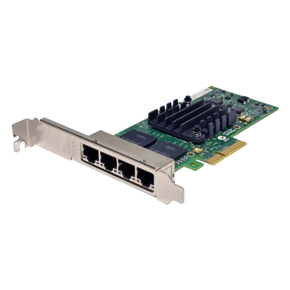 Intel I340-T4 4-Port PCIe x4 Gigabit Ethernet Netzwerkkarte E1G44HTG1P20 111-01034 FP Intel I340-T4 4-Port PCIe x4 Gigabit Ethernet Netzwerkkarte E1G44HTG1P20 111-01034 FP