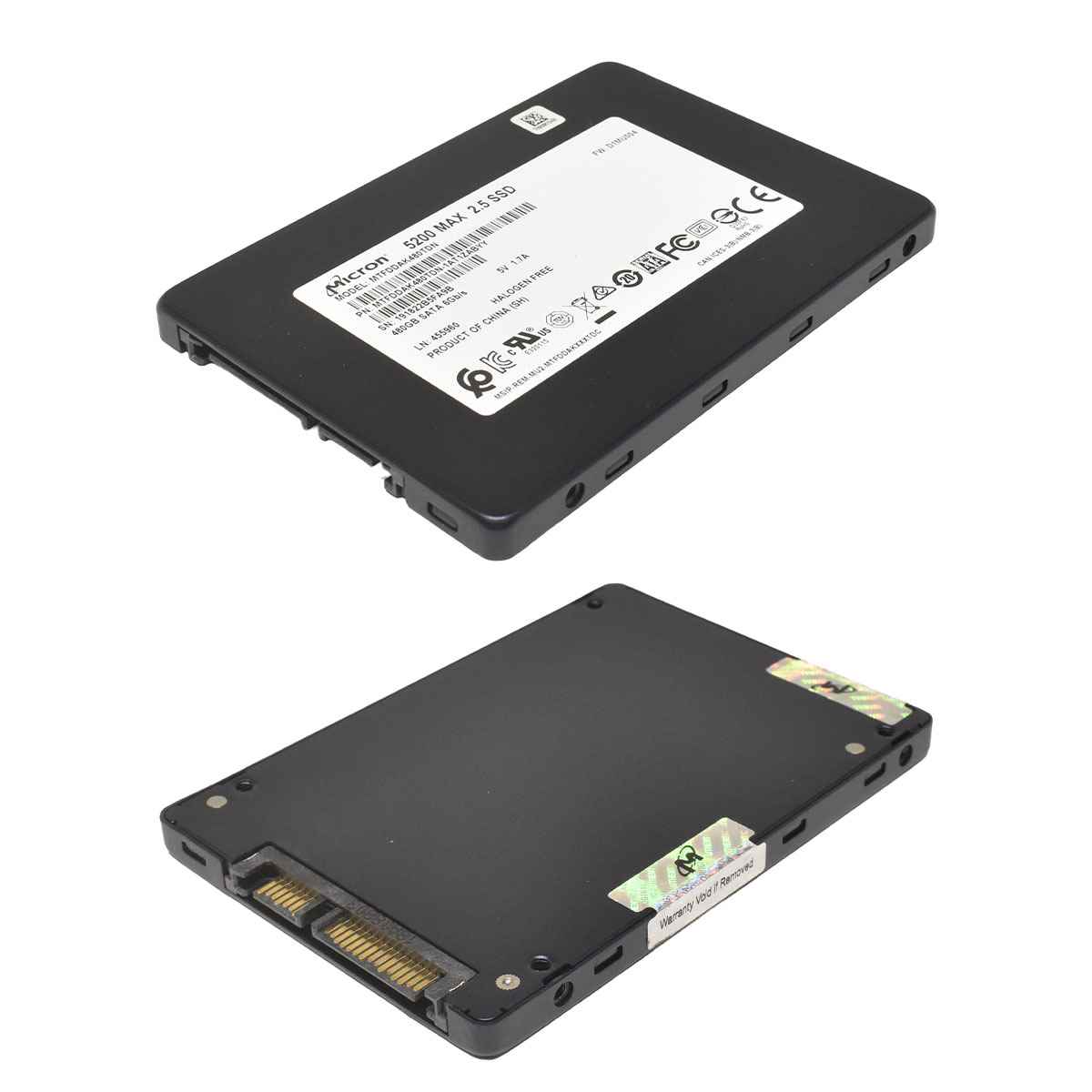 Micron 5200 MAX 480GB 2.5" 6G SATA SSD MTFDDAK480TDN
