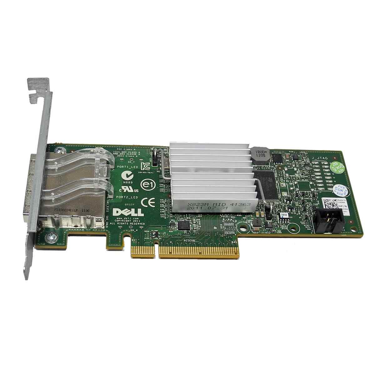 DELL UCS-70 Dual-Port 6 Gb/s PCIe x8 SAS/SATA Server Adapter DP/N 0D687J, 012DNW FP DELL UCS-70 Dual-Port 6 Gb/s PCIe x8 SAS/SATA Server Adapter DP/N 0D687J, 012DNW FP