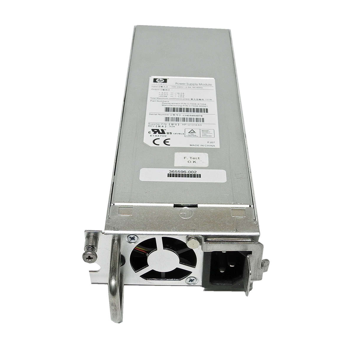 HP-U131EX3-Power-Supply-Netzteil-131W-C7508-67204-002.jpg HP U131EX3 Power Supply/Netzteil 131W C7508-67204 for StorageWorks Tape Array 5300