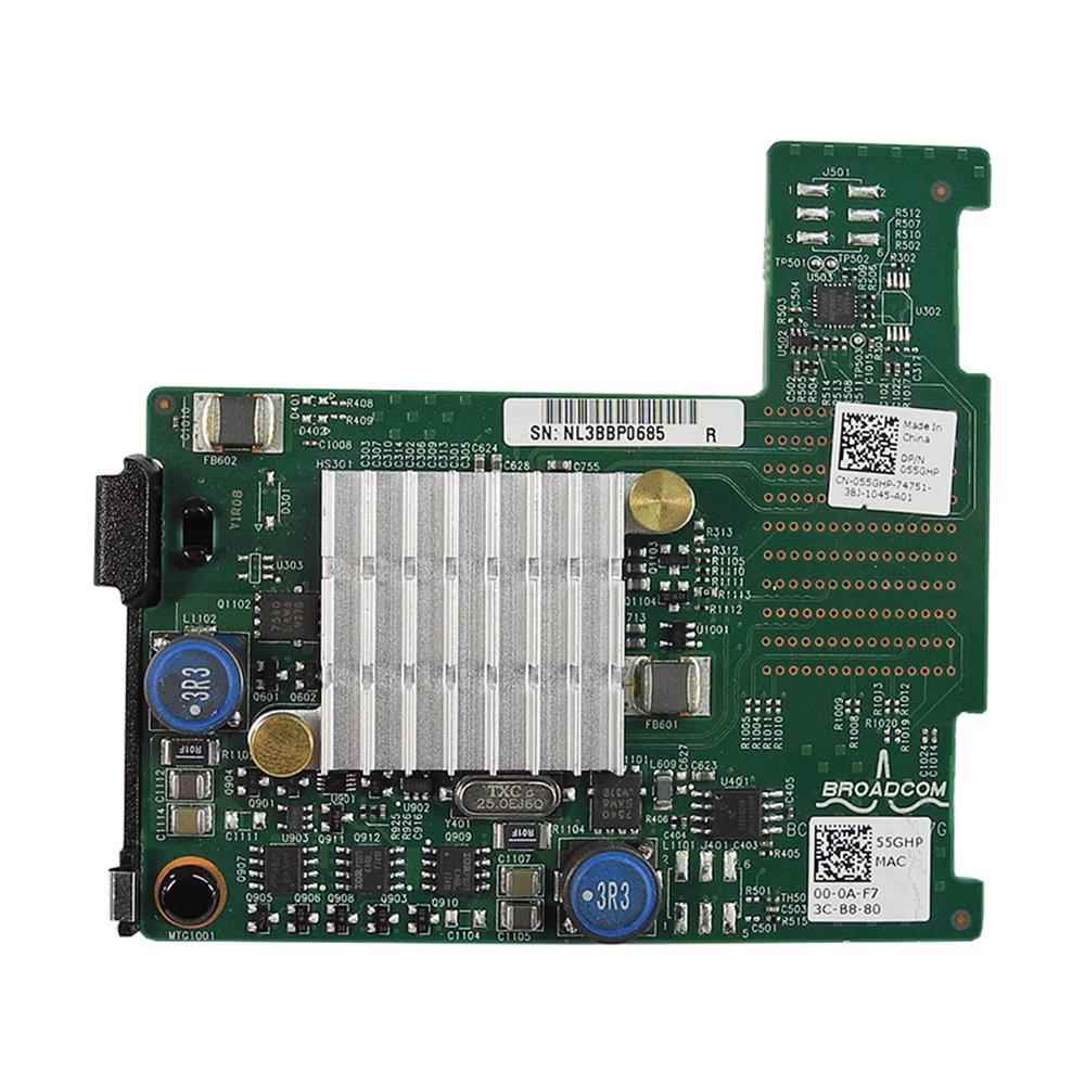 Dell Broadcom 57810s Dual Port 10Gb BASE-T Server Adapter Card 055GHP / 55GHP M620 Dell Broadcom 57810s Dual Port 10Gb BASE-T Server Adapter Card 055GHP / 55GHP M620