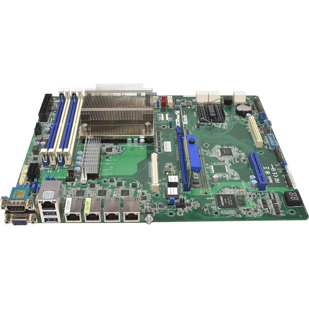 ASRock Server Motherboard E3C236D4M-4L C236 LGA1151 DDR4 IPMI KVM ATX + Heatsink ASRock Server Motherboard E3C236D4M-4L C236 LGA1151 DDR4 IPMI KVM ATX + Heatsink