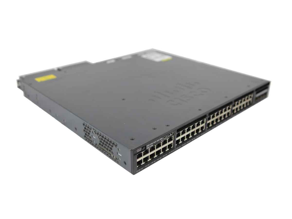 Cisco Catalyst WS-C3650-48FD-L 48-Port RJ-45 PoE+ GE Switch 2x 1G SFP 2x 10G SFP+