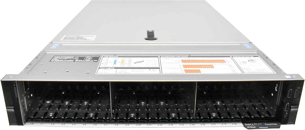 Dell PowerEdge R740xd NO CPU RAM 2x Performance HS 28x SFF 2,5" H740p mini