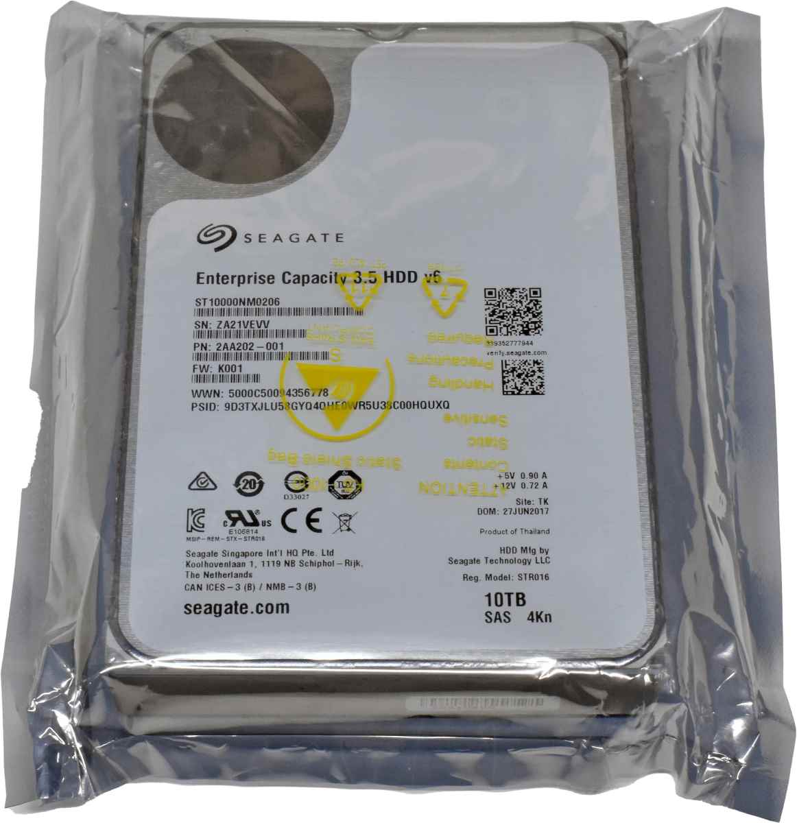 Seagate 10TB 3.5 Zoll 7.2K SAS 12G 4Kn HDD ST10000NM0206 Seagate 10TB 3.5 Zoll 7.2K SAS 12G 4Kn HDD ST10000NM0206
