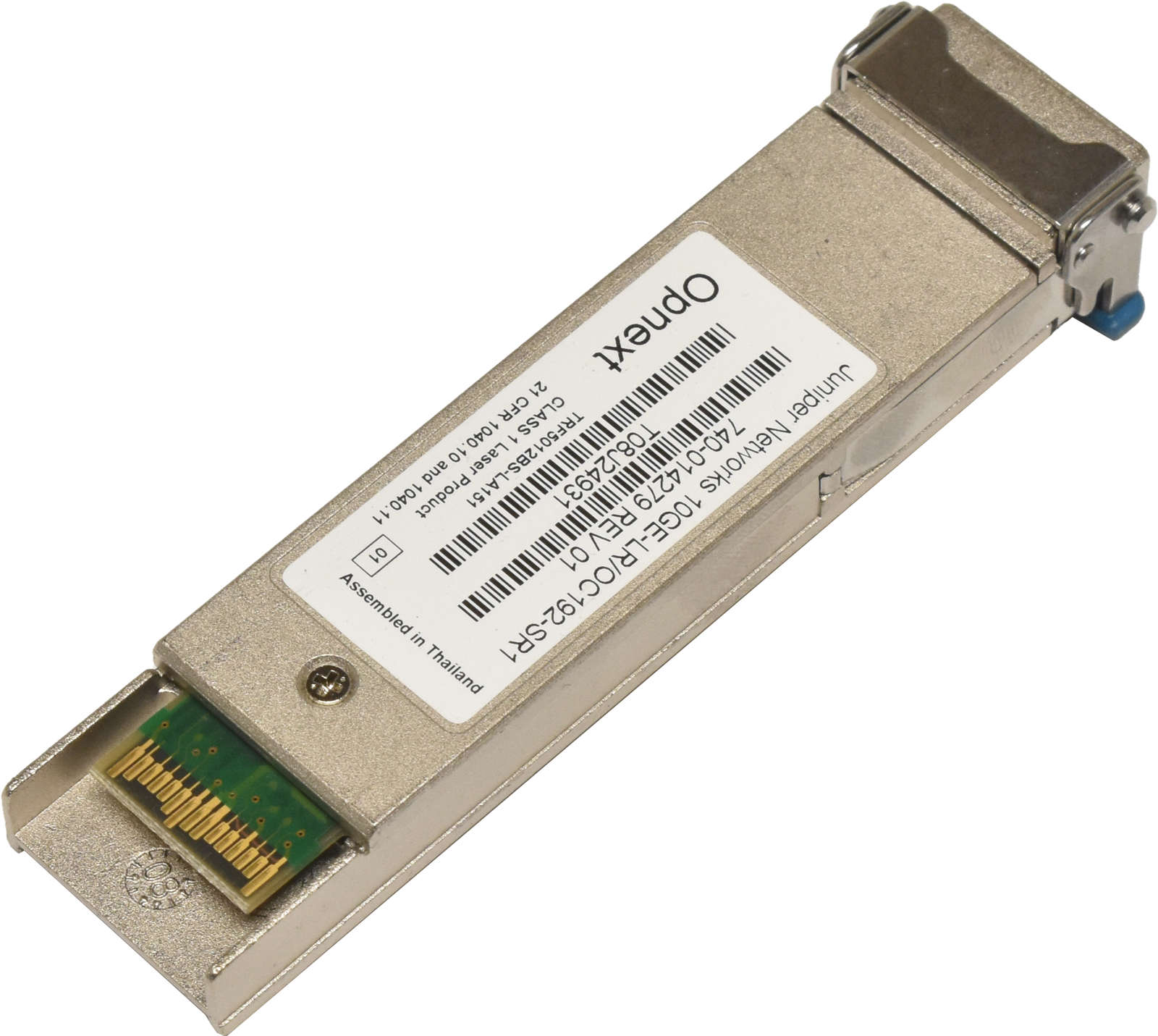 Juniper-Networks-10GE-LR-OC192-SR1-XFP-10G-1310nm-003.jpg Juniper Networks 10GE-LR/OC192-SR1 XFP 10G 1310nm 10km Transceiver 740-014279