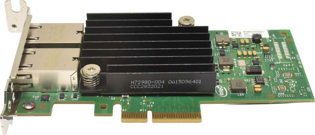 Intel X550-T2 Dual-Port 10GbE RJ45 PCIe x8 Server Adapter X550T2G1P5 LP Intel X550-T2 Dual-Port 10GbE RJ45 PCIe x8 Server Adapter X550T2G1P5 LP