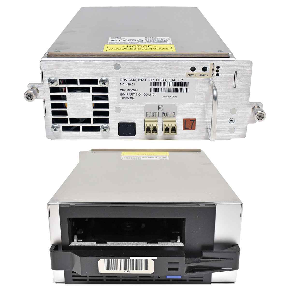 IBM 8-01436-01 00VJ194 LTO-7 FH FC 8Gb Laufwerk für 3576 TS3310 mit Caddy IBM 8-01436-01 00VJ194 LTO-7 FH FC 8Gb Laufwerk für 3576 TS3310 mit Caddy