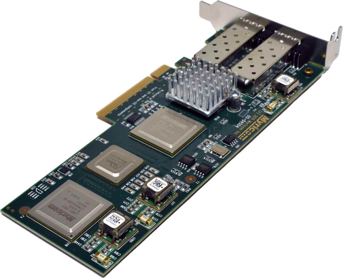Myricom 10G-PCIE2-8B2-2S Dual-Port FC 10GbE PCIe x8 Network Adapter LP Myricom 10G-PCIE2-8B2-2S Dual-Port FC 10GbE PCIe x8 Network Adapter LP