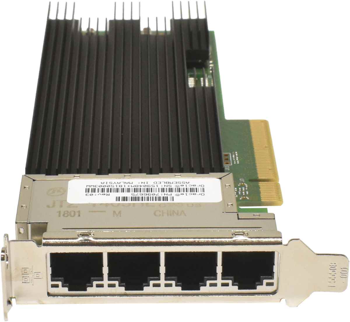 Oracle 7096675 H64848 Quad-Port 10Gb RJ-45 Netzwerkkarte LP