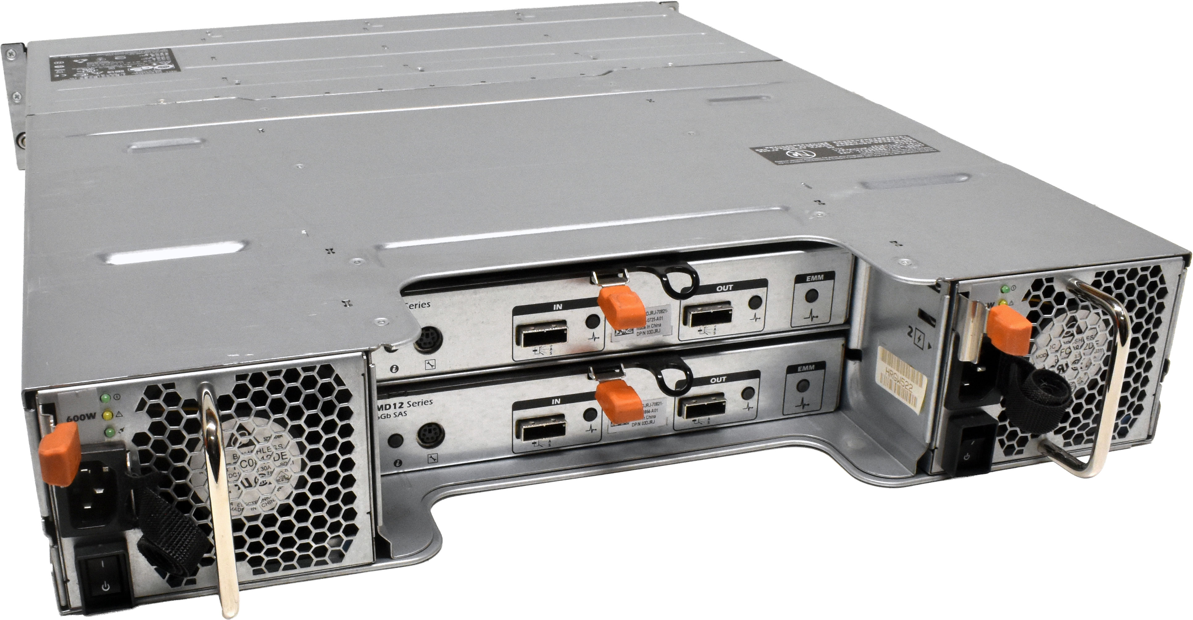 Dell PowerVault MD1200 2U 2x E01M001 6Gbps 2x 600W PS 31TB SAS 12xBay 3.5 LFF