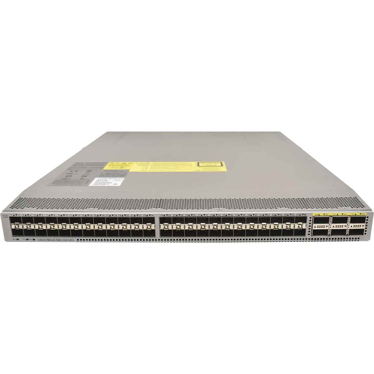 Cisco Switch Nexus N9K-C9372PX 48-Ports SFP+ 10G 6-Ports QSFP+ 40G No OS No PSU No FAN 800-43113-02 Cisco Switch Nexus N9K-C9372PX 48-Ports SFP+ 10G 6-Ports QSFP+ 40G No OS No PSU No FAN 800-43113-02