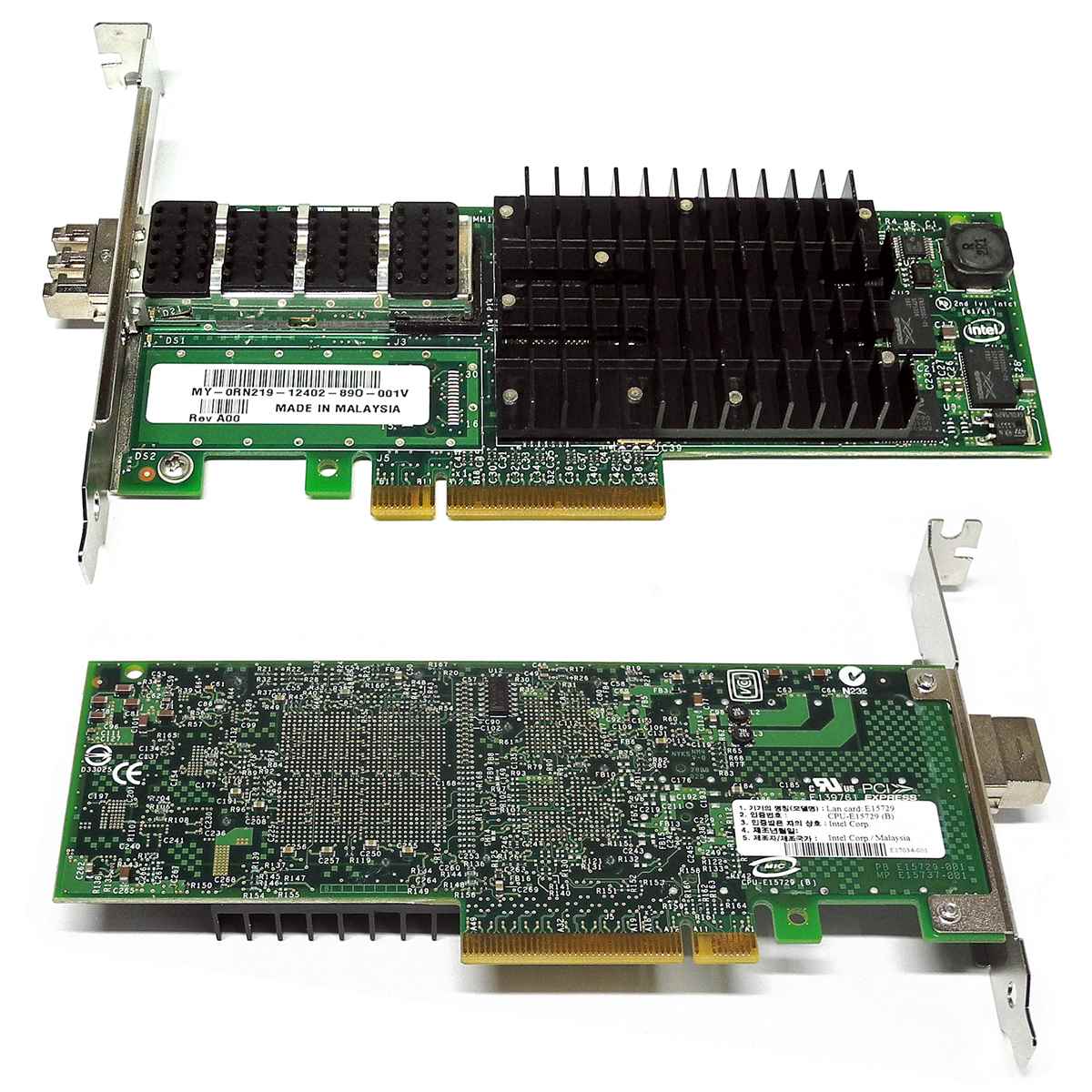 DELL Intel 10GbE XF SR Single Port Fibre Channel Server Adapter 0RN219 FP DELL Intel 10GbE XF SR Single Port Fibre Channel Server Adapter 0RN219 FP
