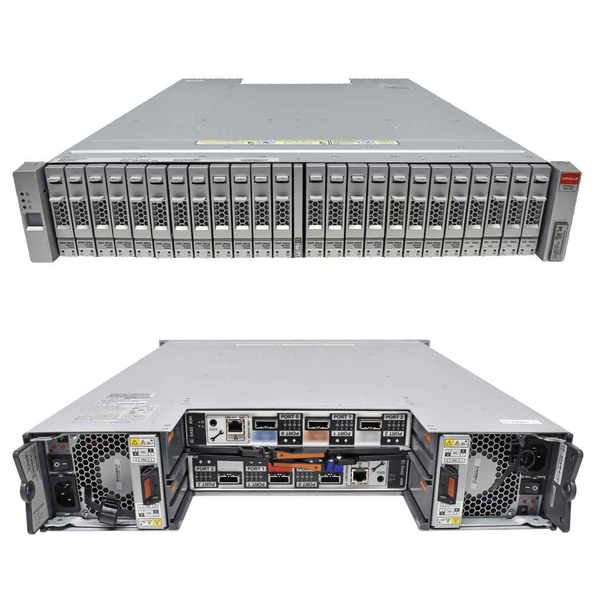 Oracle Storage DE2-24P ST2D24 2U 24-Bay 2.5" SFF + 24 Caddys + 2 Controller + 2 x PSU