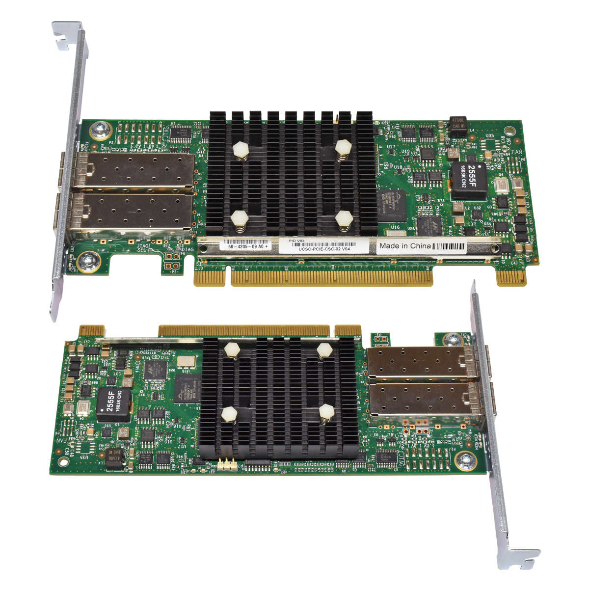 Cisco UCSC-PCIE-CSC-02 Dual-Port PCIe x16 Virtual Interface Card 1225 73-14093-09 68-4205-09 FP