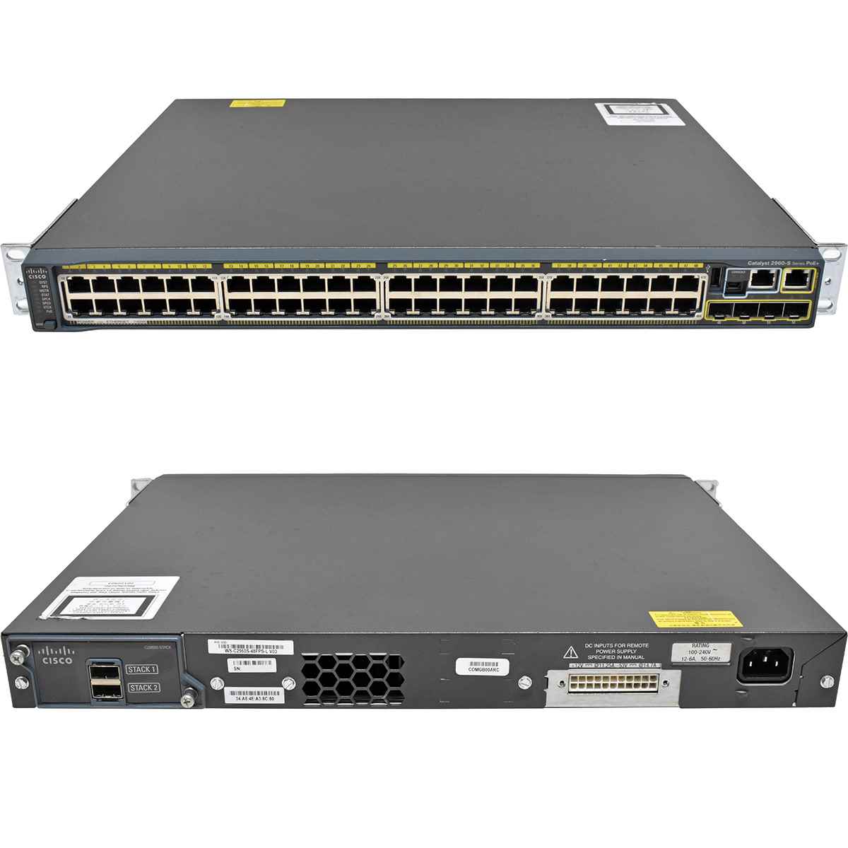 Cisco Catalyst WS-C2960S-48FPS-L 48-Port RJ-45 PoE GE Switch 4x SFP +Stack Module Cisco Catalyst WS-C2960S-48FPS-L 48-Port RJ-45 PoE GE Switch 4x SFP +Stack Module