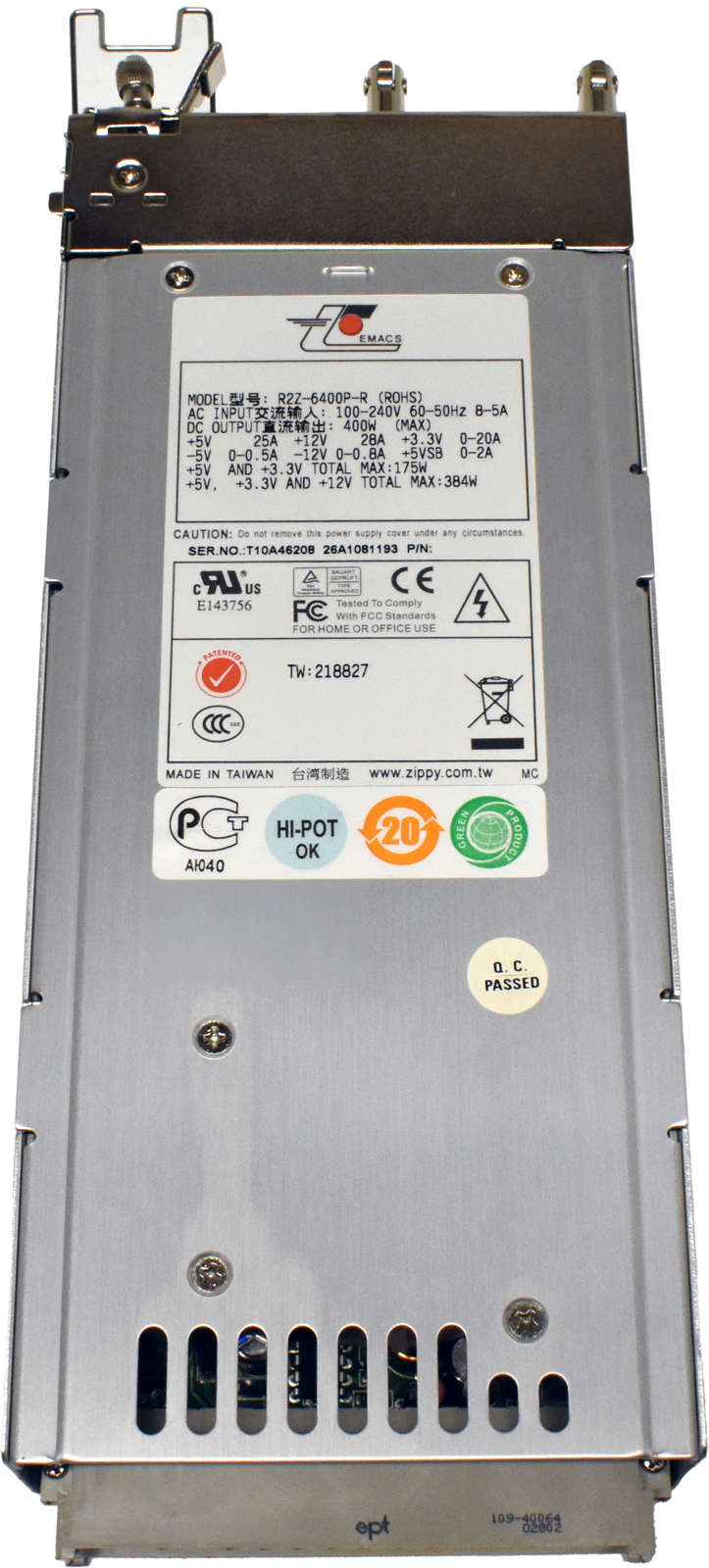 Emacs-400W-Netzteil-Power-Supply-R2Z-6400P-R-B0112-004.jpg Emacs 400W Netzteil Power Supply R2Z-6400P-R B011260015