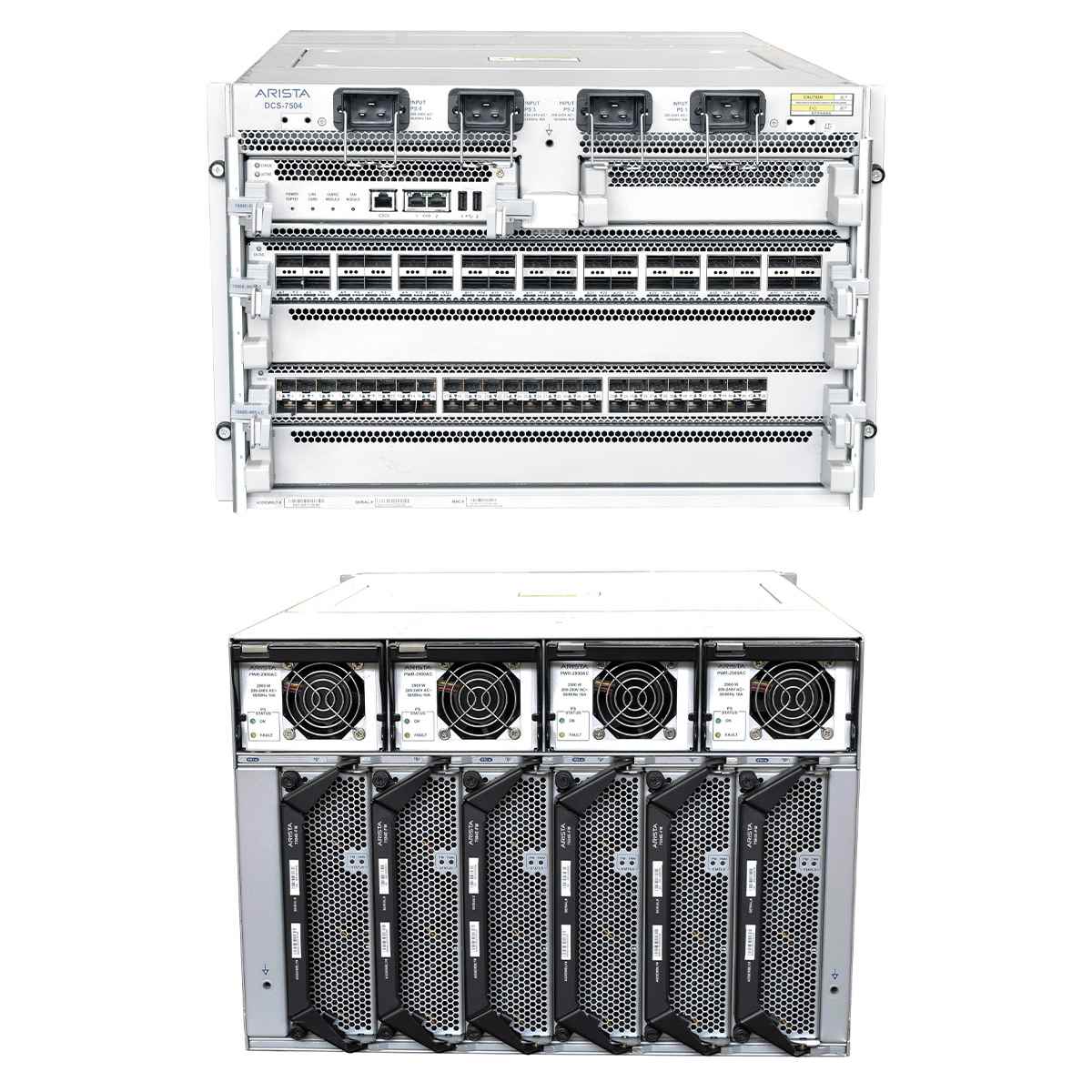 Arista DCS-7504 Data Center Switch +PSUs +Fabrics +Line Cards