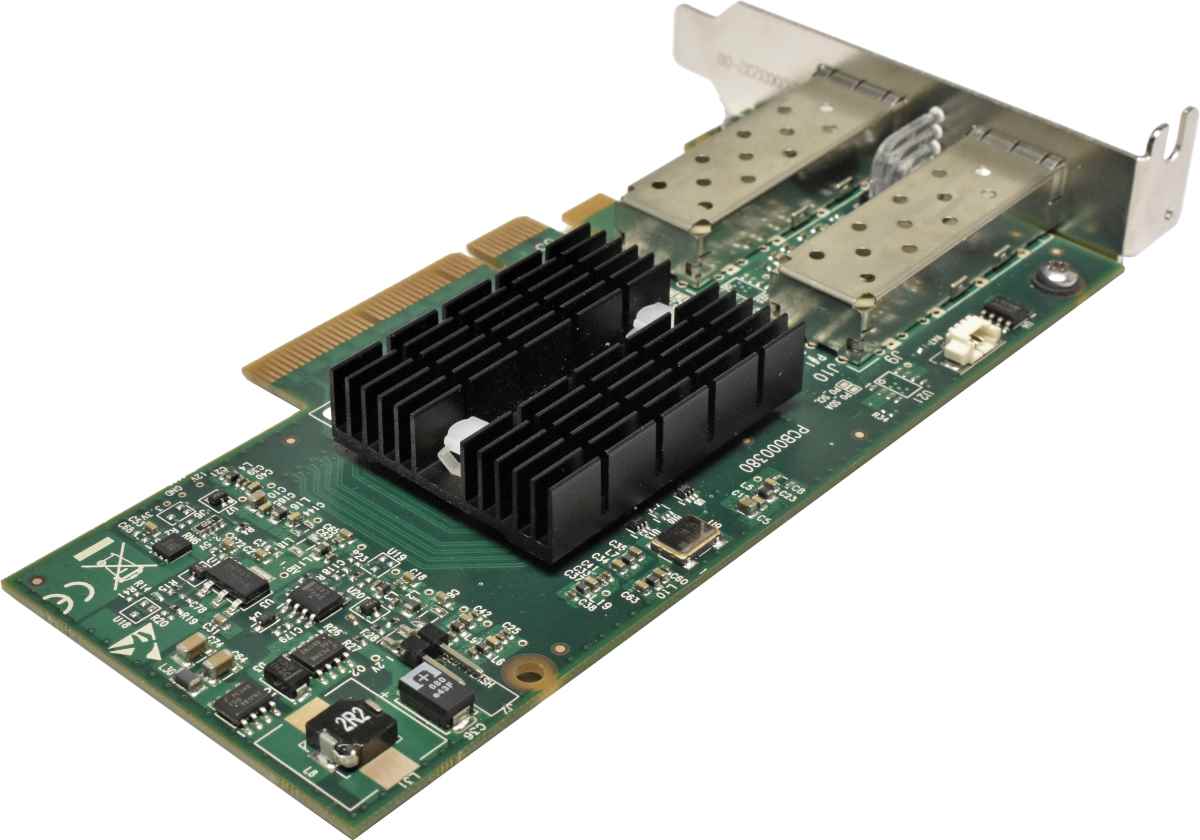 IBM Mellanox 00E1856 Dual-Port 10G SFP+ RoCE SR Network Adapter PCIe x8 LP +GBICs