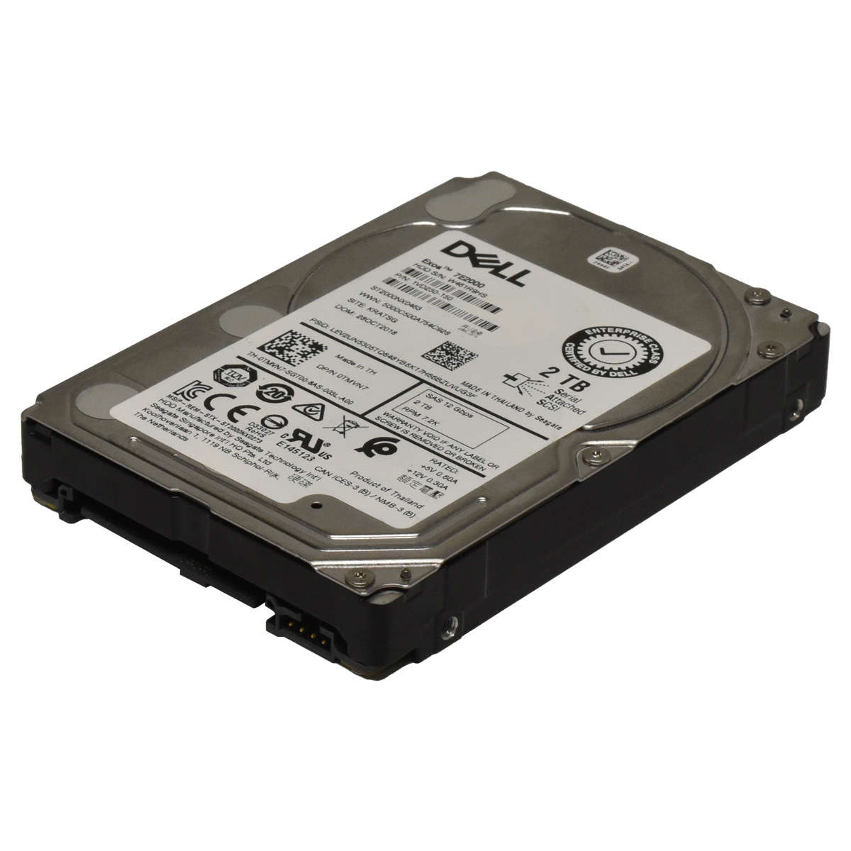 DELL Exos 7E2000 Seagate 2TB 2.5" 7.2K 12G SAS SED HDD ST2000NX0463 0TMVN7