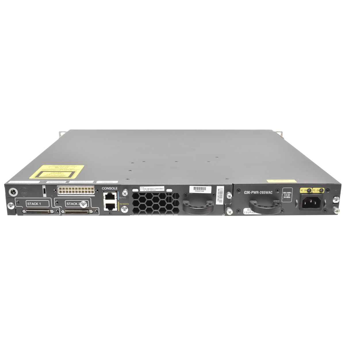 Cisco Catalyst WS-C3750E-48TD-S 48-Port 2x10G Module Slots, X2 Module, 4 GBICs