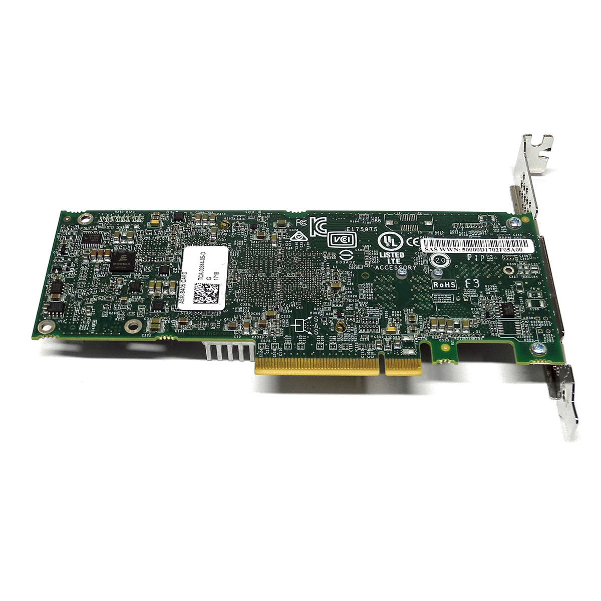 Microsemi-ASR-8405-12Gb-1GB-Cache-PCIe-x8-3-0-SAS-006.jpg Microsemi ASR-8405 12Gb 1GB Cache PCIe x8 3.0 SAS/SATA RAID Controller FP +Kabel