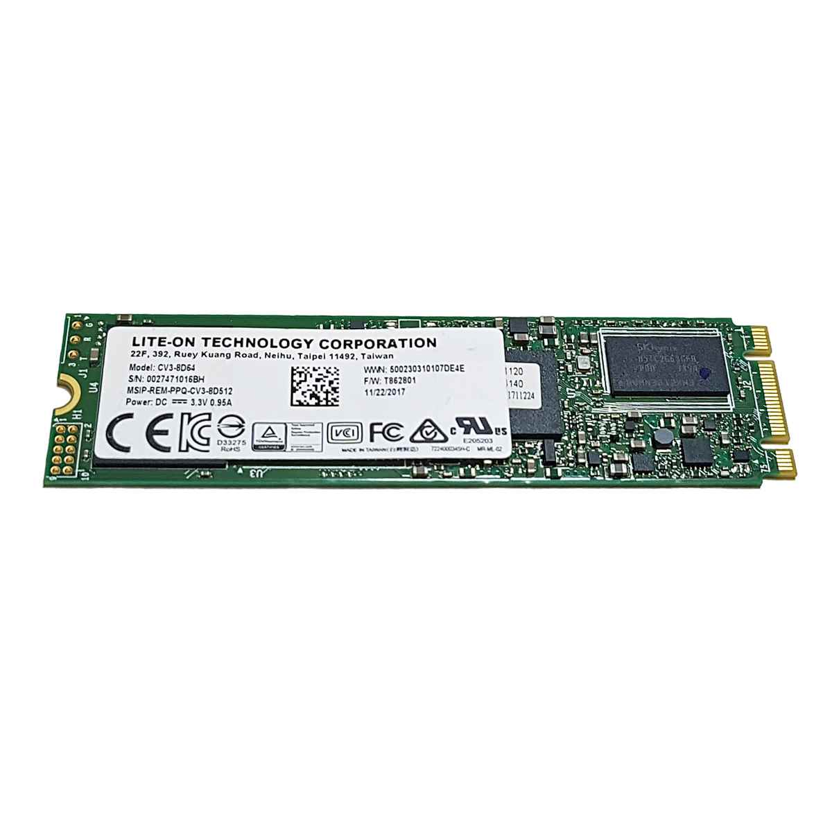 LITE-ON CV3-8D64 M.2 2280 SATA 64GB SSD Card for Laptops/Notebooks LITE-ON CV3-8D64 M.2 2280 SATA 64GB SSD Card for Laptops/Notebooks