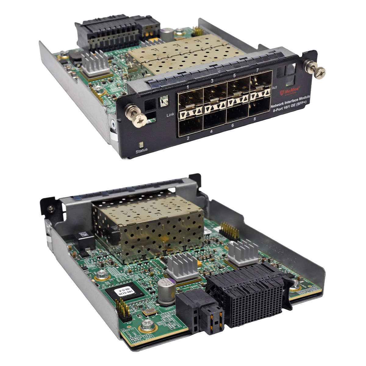 McAfee-IAC-8P10NET-MOD-610-2050-00-8-Port-1-10GE-S-005.jpg McAfee IAC-8P10NET-MOD 610-2050-00 8-Port 1/10GE SFP+ Interface Module for NS9100 NS9200 NS9300