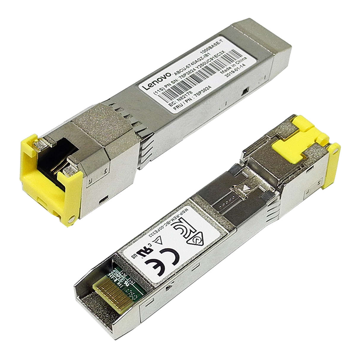 Lenovo-Avago-ABCU-5740AGZ-IB1-1000Base-T-RJ-45-SFP-001.jpg Lenovo Avago ABCU-5740AGZ-IB1 1000Base-T RJ-45 SFP Transceiver 78P3824