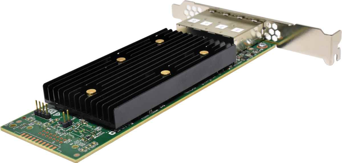 Lenovo ThinkSystem 430-16e Quad-Port 12Gb/s SFP SAS/SATA PCIe HBA 01KN503