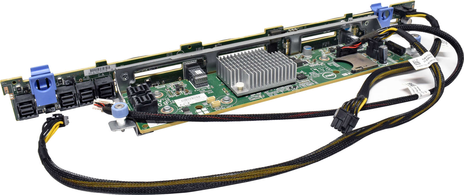 DELL-PowerEdge-R630-SAS-Backplane-Assembly-10x2-5-001.jpg DELL PowerEdge R630 SAS Backplane Assembly 10x2.5” 03XTYM 022VC9 0HRKY6 3x Kabel