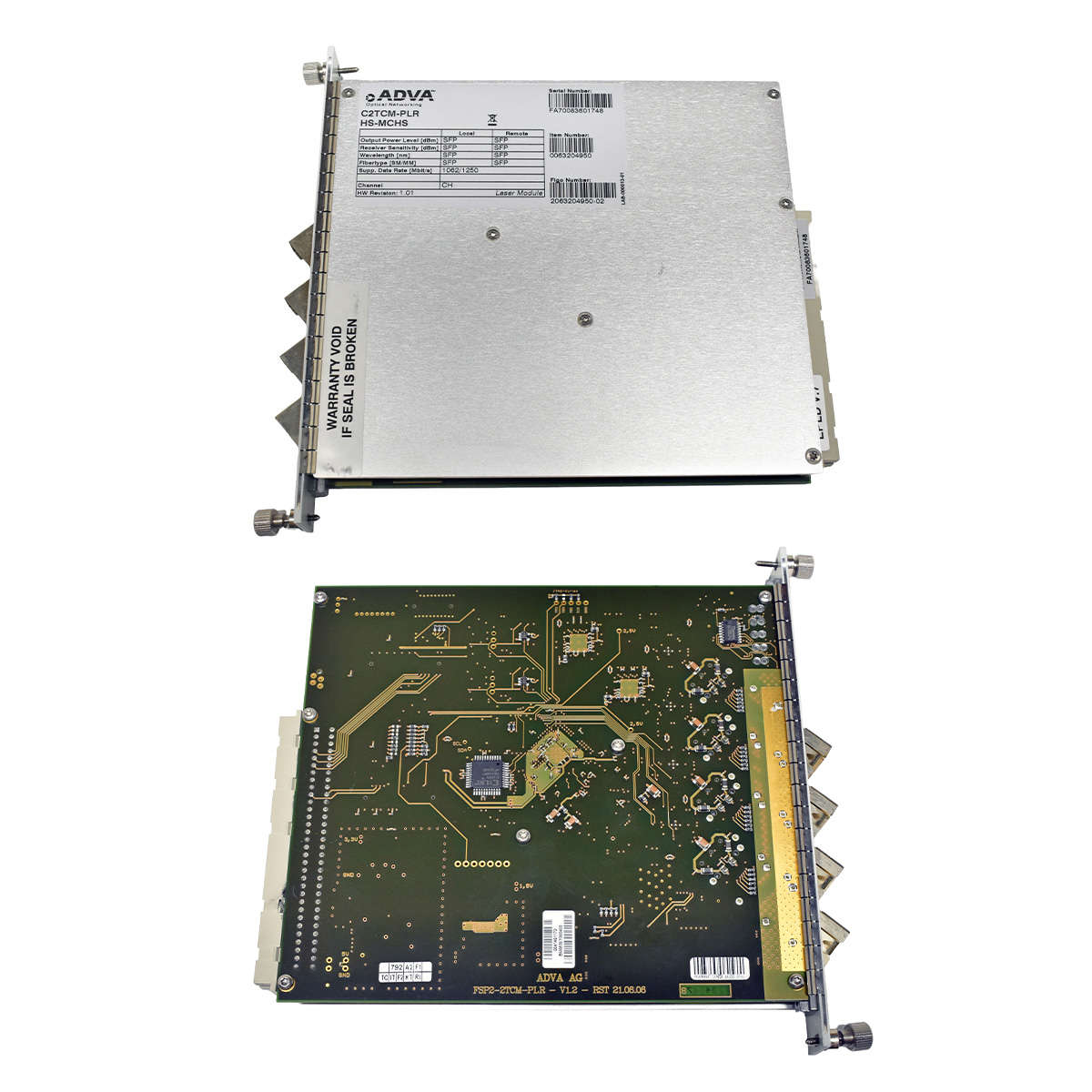 ADVA C2TCM-PLR HS-MCHS 0063204950 Quad-Port SFP CWDM Channel Module for FSP 2000