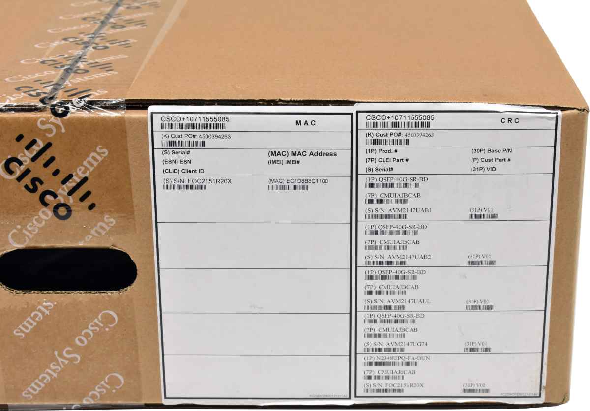 Cisco Nexus Fabric Extender N2K-C2348UPQ-10GE V02 68-5137-02 +Accessories NEW Cisco Nexus Fabric Extender N2K-C2348UPQ-10GE V02 68-5137-02 +Accessories NEW