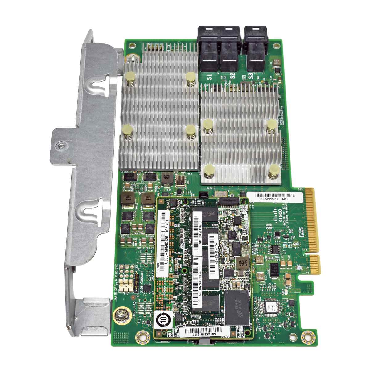 Cisco UCS C460 M4 12G RAID Controller 73-16109-02 + Cache Modul UCSC-MRAID12G-1GB + BBU + Kabel + Mounting Bracket Cisco UCS C460 M4 12G RAID Controller 73-16109-02 + Cache Modul UCSC-MRAID12G-1GB + BBU + Kabel + Mounting Bracket