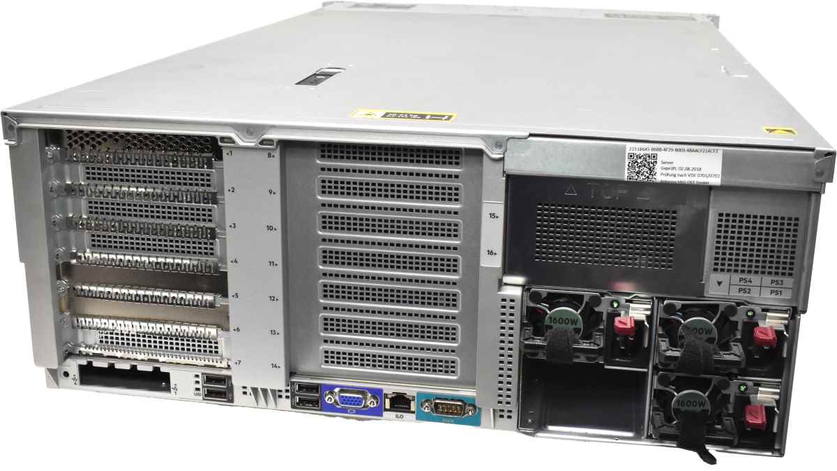 HP ProLiant DL580 G10 4x Intel Gold 6150 18-Core 2.70Ghz 128GB PC4 RAM 8 Bay 2.5