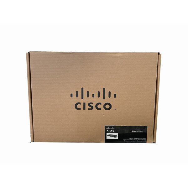 Cisco Switch SF350-48-K9-NA 48Ports 100Mbits 2Ports 1000Mbits 2Ports SFP 1000Mbits Managed 74-102220-02 Neu / New