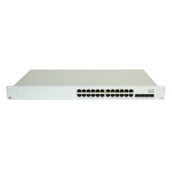 Cisco Switch Meraki MS225-24P-HW 24Ports PoE 1000Mbits 4Ports SFP+ 10Gbits Cloud Managed Unclaimed Rack Ears 600-58020