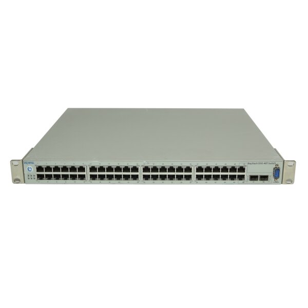 Nortel Switch 5510-48T 48Ports 1000Mbits 2Ports SFP Combo 1000Mbits Managed Rack Ears