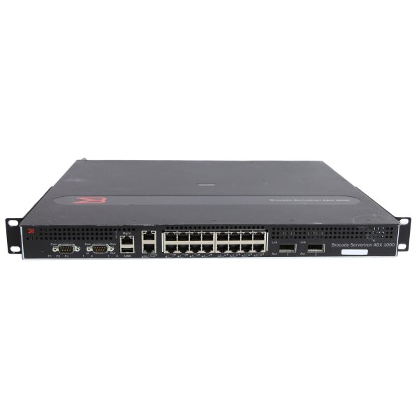 Brocade Switch ServerIron ADX 1000 16Ports 1000Mbits 2Ports XFP 10Gbits Dual AC Managed Rack Ears SI-1216-4-SSL-PREM