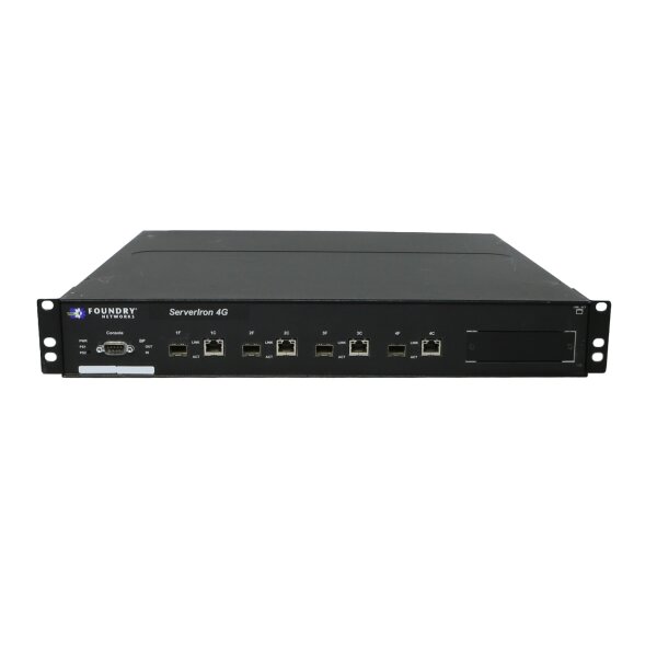 Foundry Switch ServerIron 4G 4Ports 1000Mbits 4Ports SFP 1000Mbits Combo Single AC Managed Rack Ears SI-4G