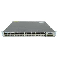 Cisco Switch WS-C3750X-48PF-S 48Ports PoE+ 1000Mbits...