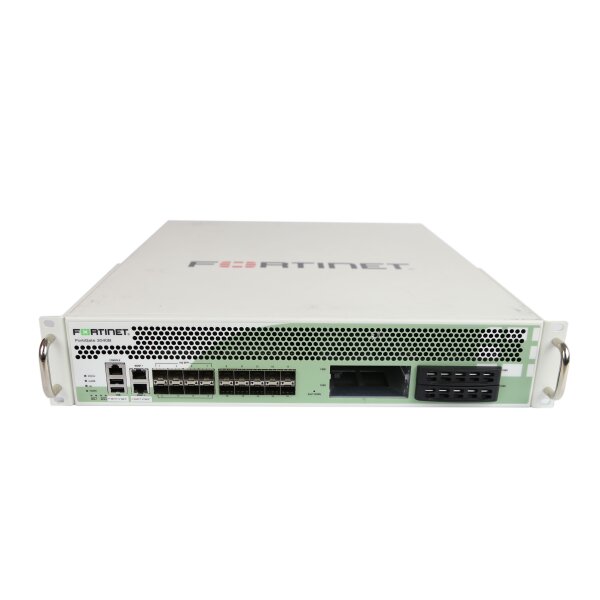 Fortinet Firewall FortiGate 3040B Security Appliance 8Ports SFP+ 10Gbits 10Ports SFP 1000Mbits 2Ports 1000Mbits Managed Rails FG-3040B